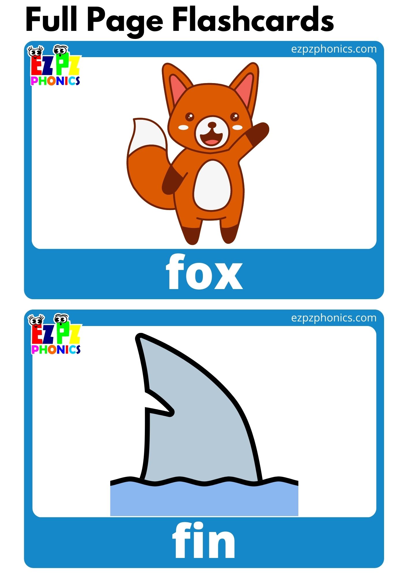F Beginning Sounds Flashcards with Words Phonics Letter Sounds Flashcards Free PDF Download or View Online for Kindergarten and ESL Students